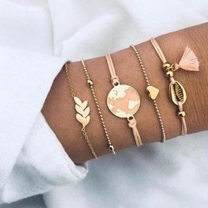 5 Piece Charm Bracelet Set